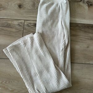 Abercrombie Kids Cream Striped Sweatpants